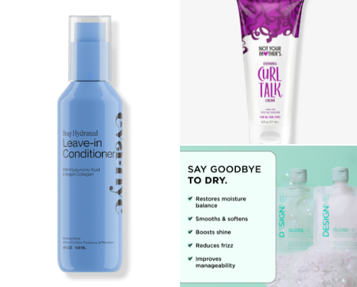 Curly Hair Routine Essentials cover photo collage