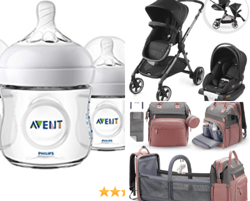 Baby items cover photo collage