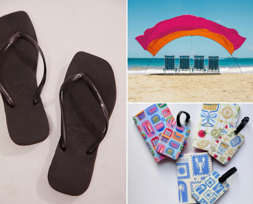 Trending Beach/Travel Essentials cover photo collage