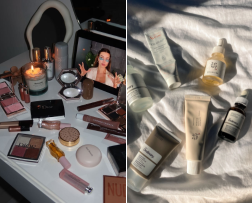 makeup/skincare 💋 cover photo collage