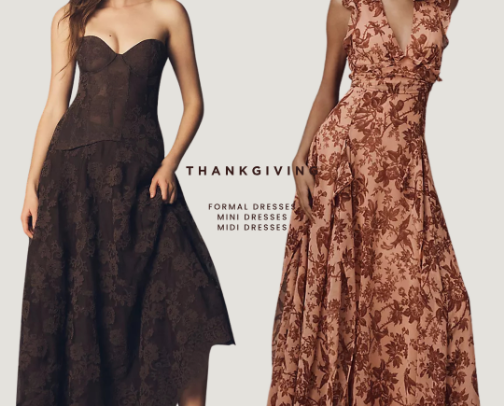 Thanksgiving Dresses | Give Thanks In Style 🤎 cover photo collage