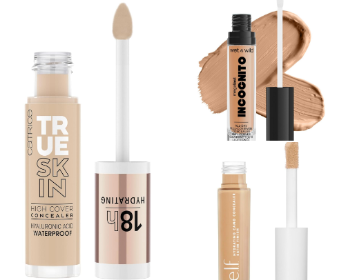 Best drugstore concealers cover photo collage