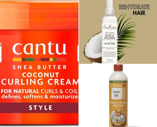 Products to achieve and maintain curly hair cover photo collage