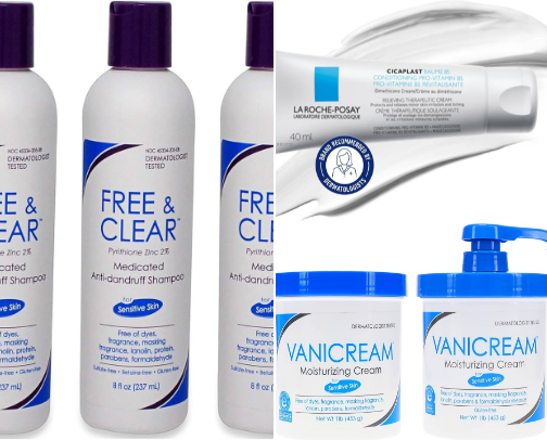 Skincare Products for Extremely Dry, Sensitive Skin cover photo collage