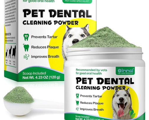 Dog Teeth Cleaning Powder, Dog Dental Powder and Cats Breath Freshener, Plaque Off Pet Tooth Cleaning lab co cover photo collage