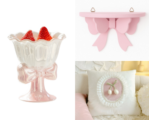 Cute and coquette home decor to make you feel like a princess cover photo collage