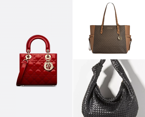 Luxury bag cover photo collage