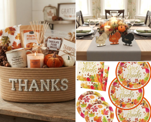 Easy Thanksgiving Decor Ideas cover photo collage
