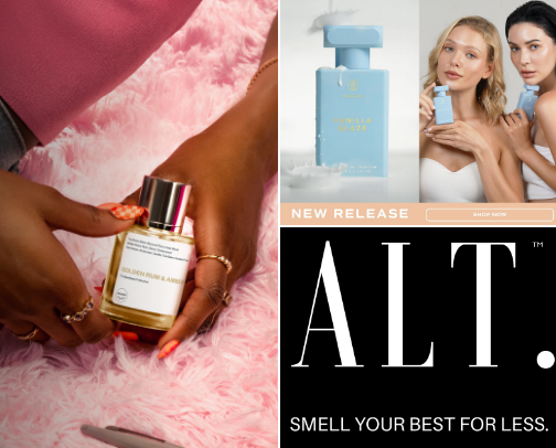 Perfume on a Budget cover photo collage