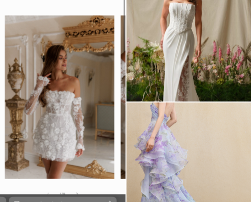 Iconic Wedding Dresses I’ve Seen Online cover photo collage