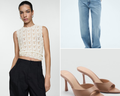 Smart casual outfit cover photo collage