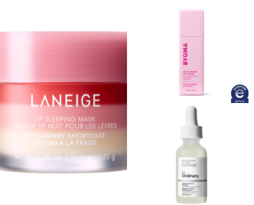 my fav skincare for combination skin 🧴 ♡ cover photo collage