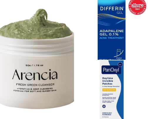 Skincare for acne prone skin cover photo collage