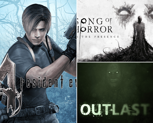 Horror Games cover photo collage