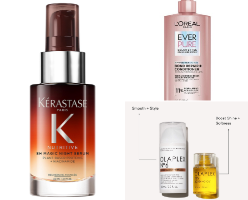 Forever faithful Hair Products cover photo collage
