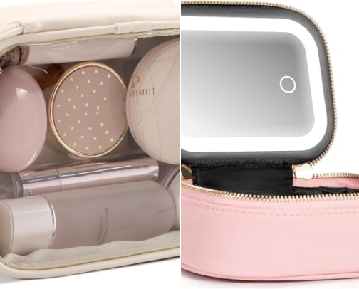 My daily makeup portable bags cover photo collage