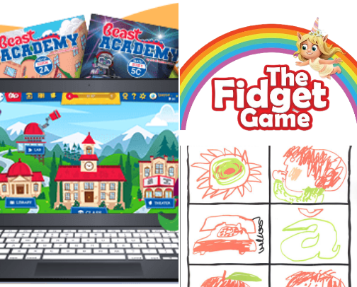 Elementary Homeschool cover photo collage