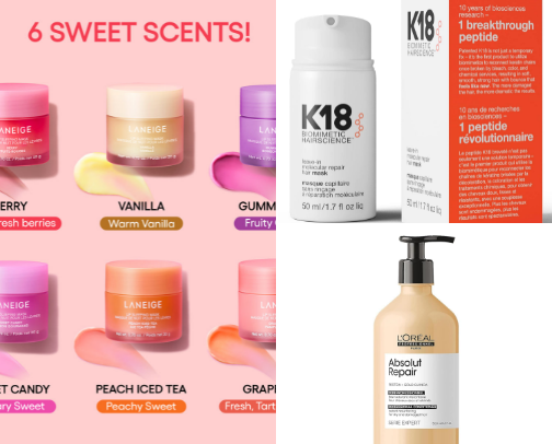 My favorite beauty recs cover photo collage