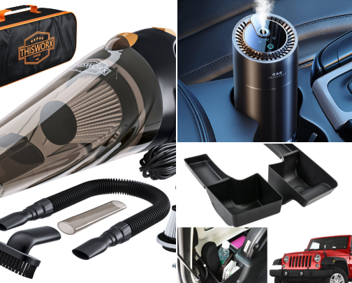 Car accessories cover photo collage