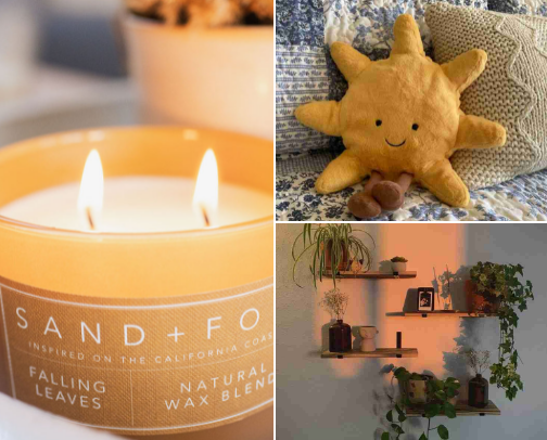 Coziest room essentials💛 cover photo collage