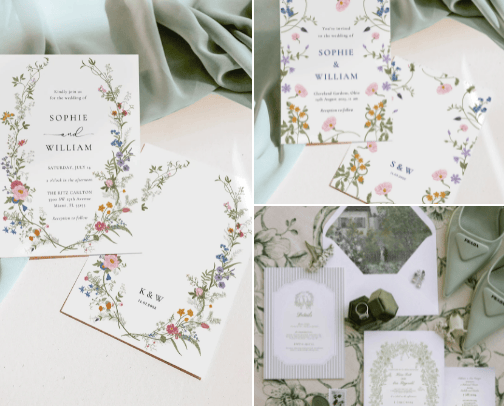 Inspirasi Wedding Invitation cover photo collage