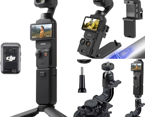 📸DJI Osmo Pocket 3 MUST-HAVES for content creators in 2025!! cover photo collage