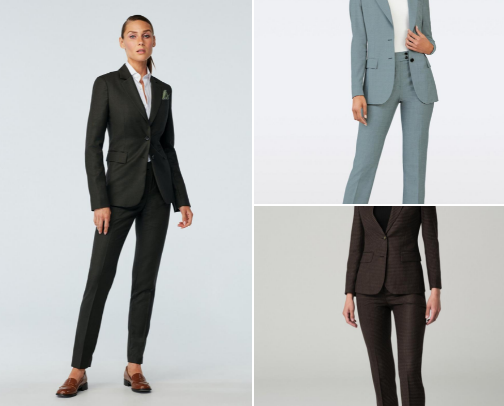 Suit women cover photo collage