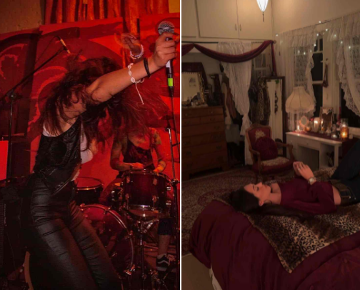 rockstar gf must haves 🍸💋🪩 cover photo collage