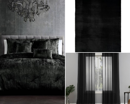 The Ultimate Dark Luxury Bedroom Guide: Bedding, Rugs, Drapes, Vibe cover photo collage