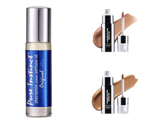 Beauty products cover photo collage