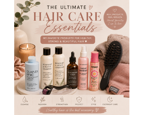 My Curly Hair Care Routine for Fine & Thinning Hair cover photo collage