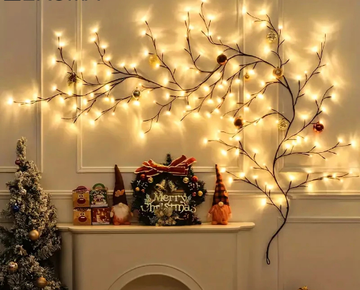 Christmas lights cover photo collage