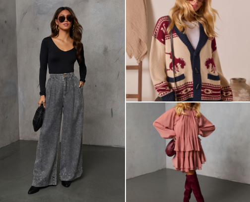 My go to online clothing “boutique style” cover photo collage