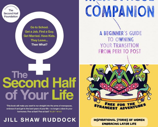 Post-Menopause Books cover photo collage