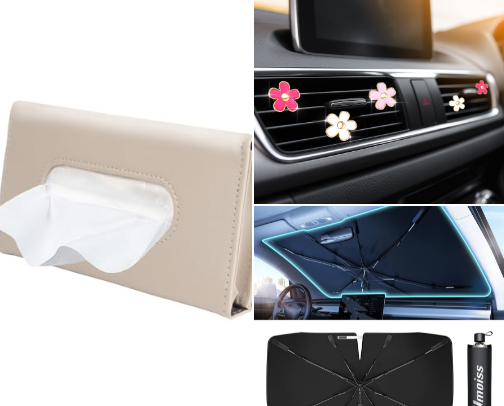 Car accessories cover photo collage