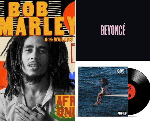 Vinyl Albums that are a Vibe cover photo collage