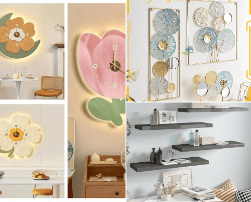 Aesthetic home decor item cover photo collage