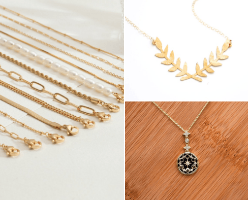 Necklaces cover photo collage