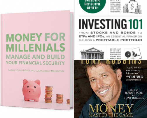 📚 Books on My Bookshelf: Money, Mindset, Faith & Becoming Her cover photo collage