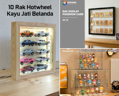 15 Kotak Display Terbaik untuk Mobil Diecast & Barang Koleksi cover photo collage