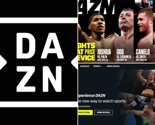 DAZN cover photo collage