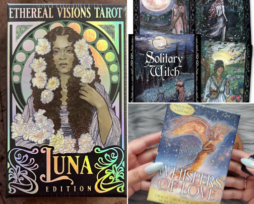 Witchy tarot | oracle cards 🔮 cover photo collage