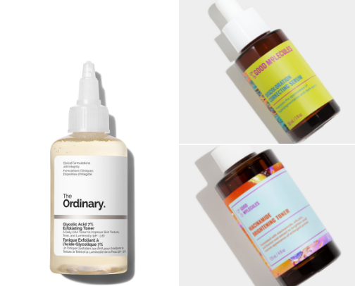Top 3 Brightening Toners cover photo collage