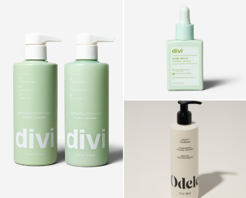 Hair products cover photo collage