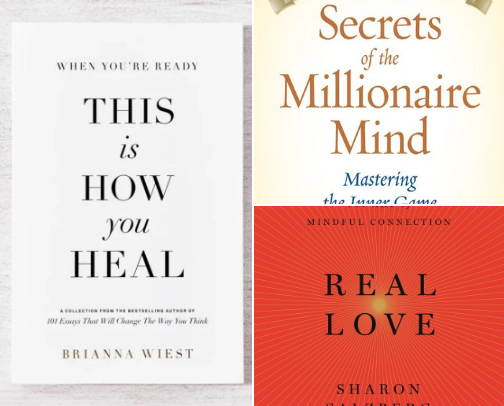 My Essential Self-Improvement Blueprints: Transformative Reads for Personal Growth cover photo collage