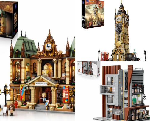 PANTASY Building Sets: Retro, Architecture, Mechanical & Display Models cover photo collage