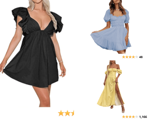 Summer dresses cover photo collage
