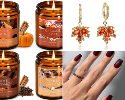 Cozy Autumn Amazon Favorites cover photo collage