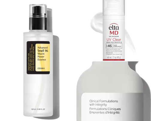 Trending skin care cover photo collage