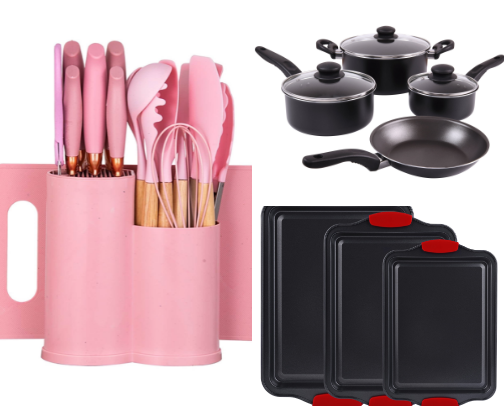 Budget friendly kitchen essentials cover photo collage
